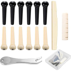 12pcs Acoustic Guitar Bridge Pins & Puller Remover Set