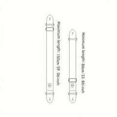 PU Leather Guitar Strap Pattern Strap Fits Acoustic Guitar