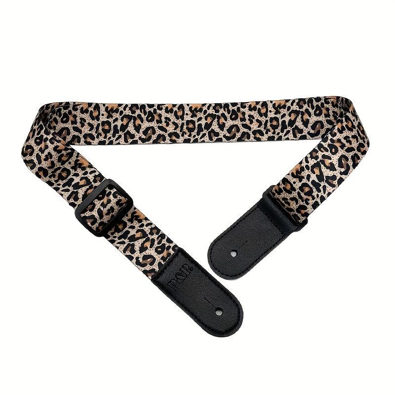 PU Leather Guitar Strap Pattern Strap Fits Acoustic Guitar