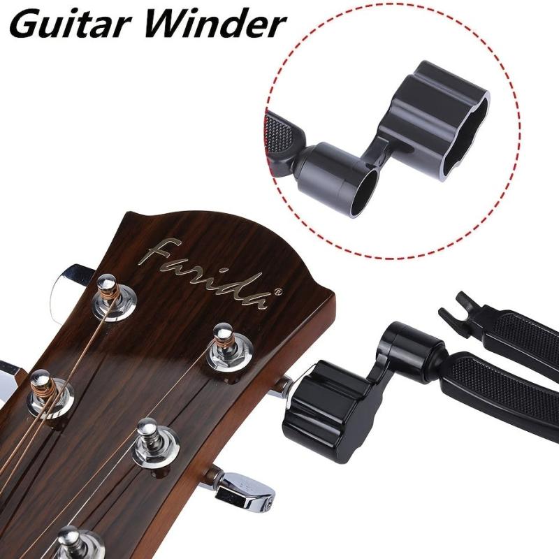 3-in-1 Guitar Repair Tool: String Winder, Cutter & Bridge Pin Puller