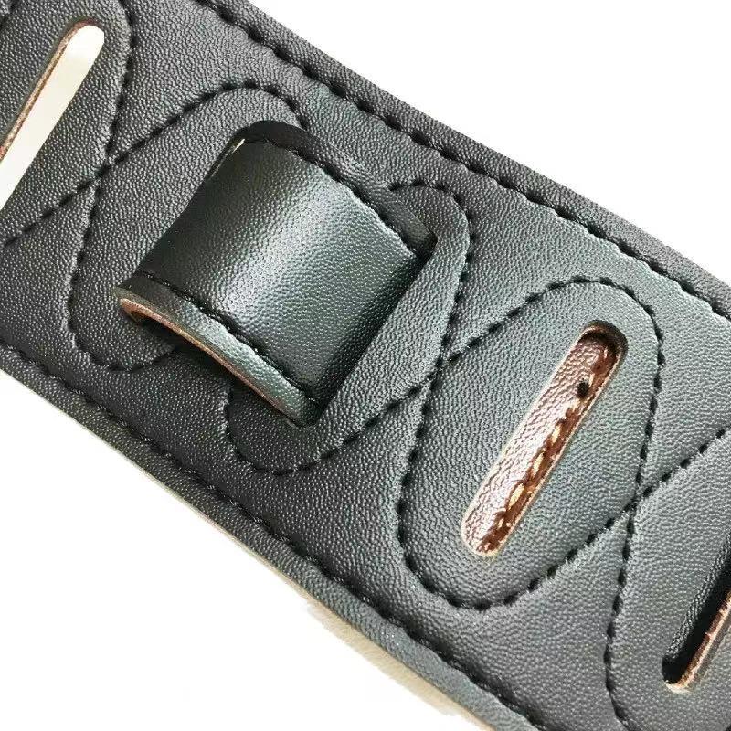 Double Sided Guitar Straps Brown Front & Back Guitar Straps
