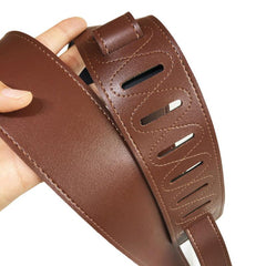 Double Sided Guitar Straps Brown Front & Back Guitar Straps
