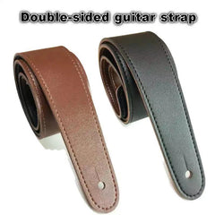 Double Sided Guitar Straps Brown Front & Back Guitar Straps