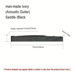 Ivory Guitar Nut&Sadlle Acoustic String Bridge Universal