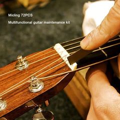 Guitar Repair Kit with Strings, Picks, Pins, Gauge