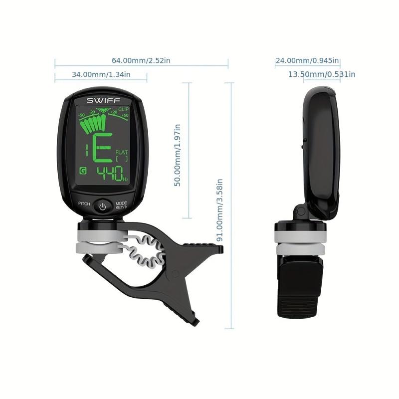 Professional A3 Mini Guitar Tuner for Bass Ukulele Violin