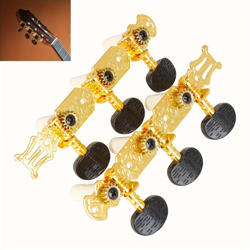 Golden Guitar String Button Fully Enclosed Folk Classical Ukulele