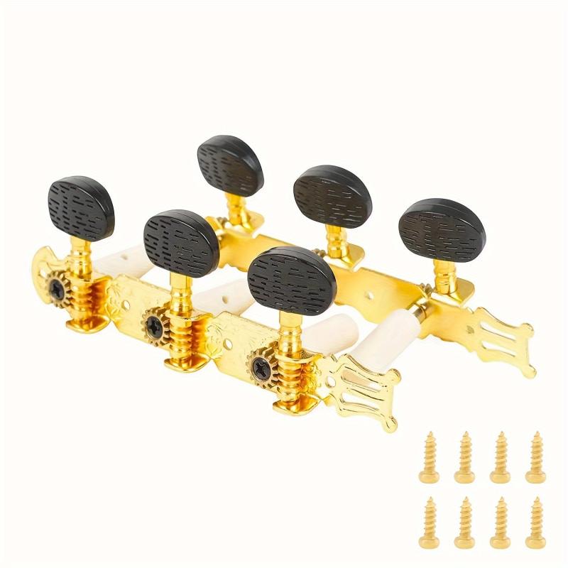 Golden Guitar String Button Fully Enclosed Folk Classical Ukulele