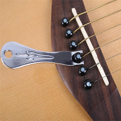 Metal Plucking Nail Fastening String Cone Nail Guitar String Changer Tool