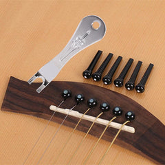 Metal Plucking Nail Fastening String Cone Nail Guitar String Changer Tool