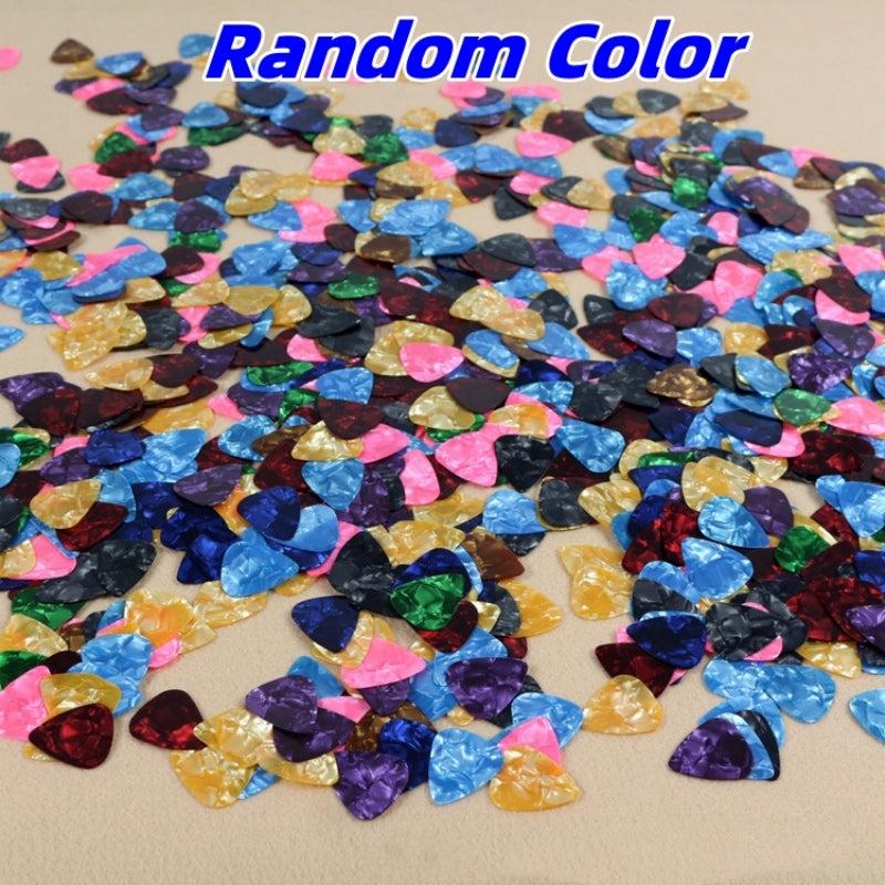 50pc Guitar Pick Set w/ Stick on Holder for Acoustic Electric Bass Ukulele