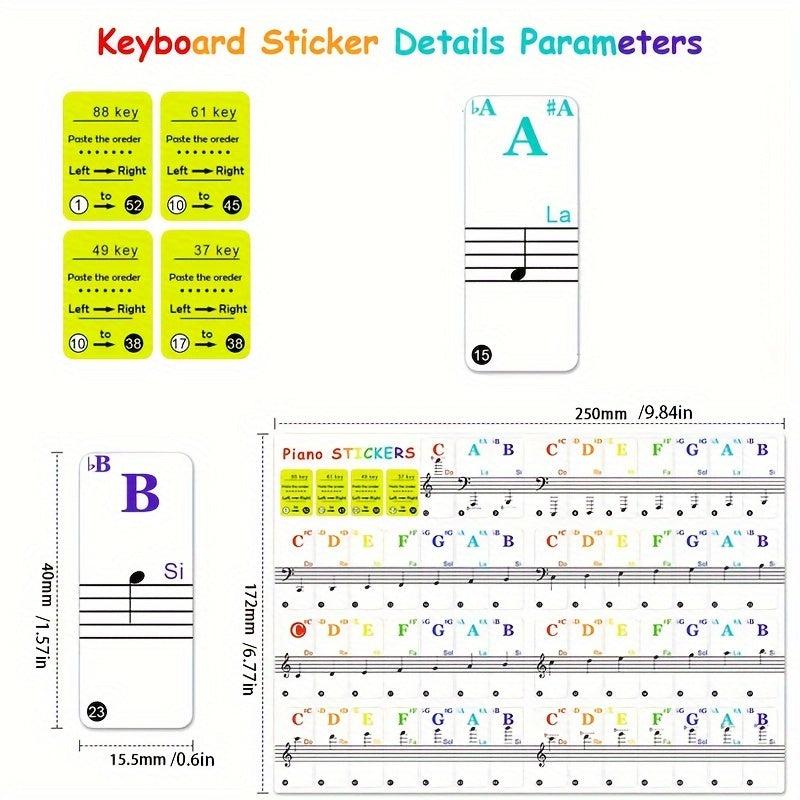 Piano Keyboard Stickers And Key Stickers Bold And Large