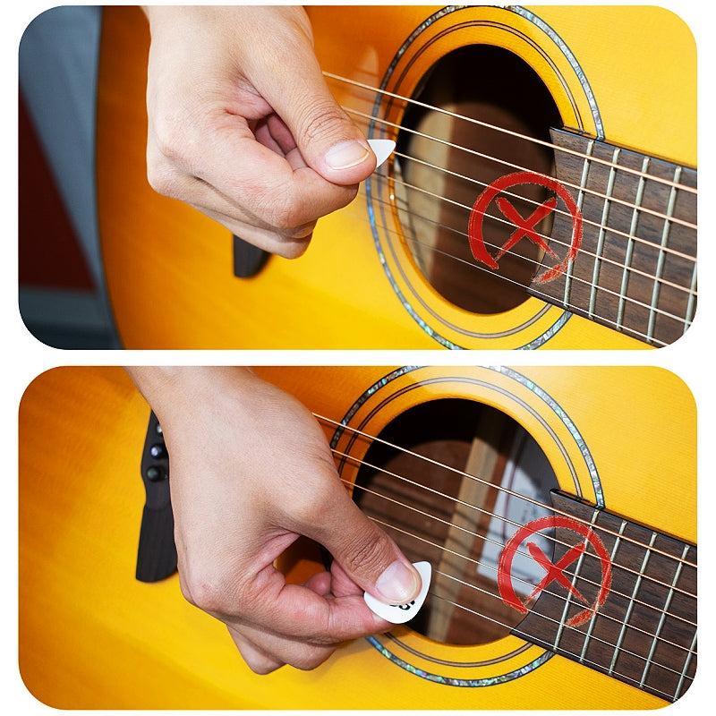 3pcs Pick Set for Guitarists to Improve Hand Shape & Speed Play