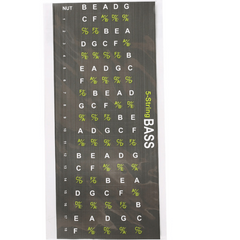 Bass Guitar Scale Sticker Set - Learn Notes, Chords, Scales Easily