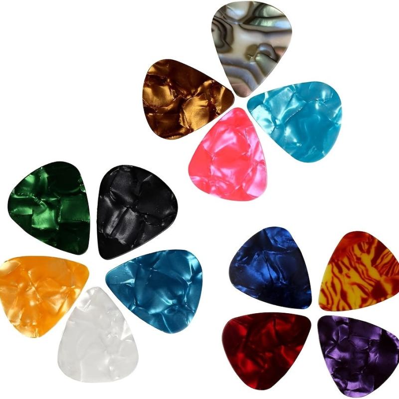 Colorful Guitar & Ukulele Picks 0.46mm Thickness - Set of 30