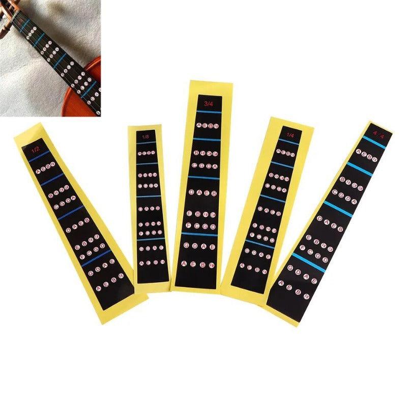 Violin Fingerboard Sticker Note Label Finger Chart Practice Beginner Parts