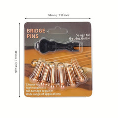 6pcs Guitar Bridge Pins String Pins Nail Remover Set