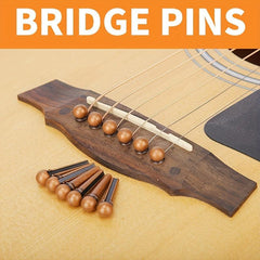 6pcs Guitar Bridge Pins String Pins Nail Remover Set