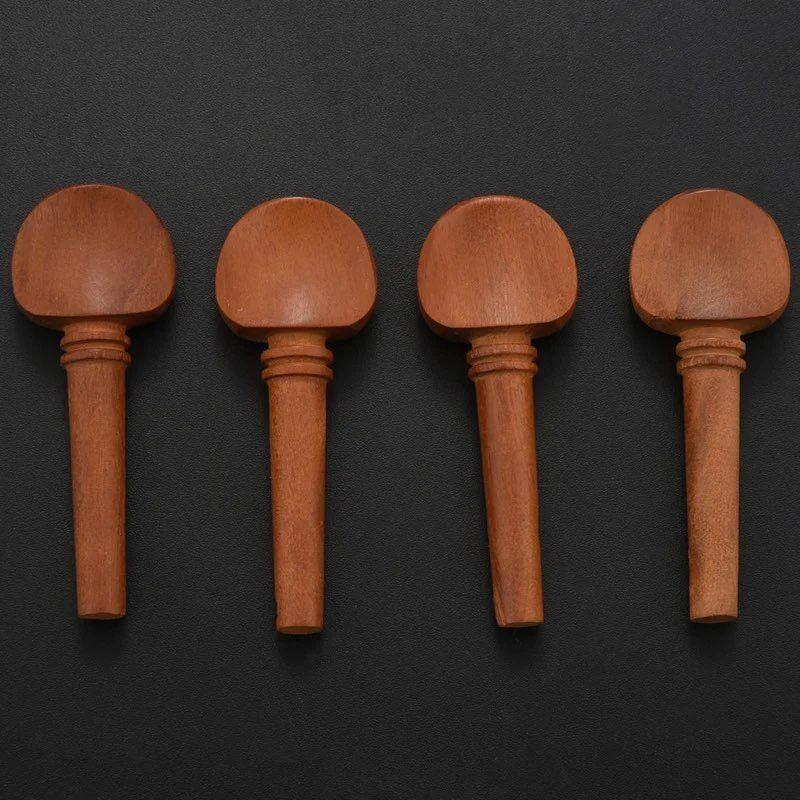 4Pcs 4 4 Violin Fiddle Tuning Peg Set Ebony Date Wood Violin Part
