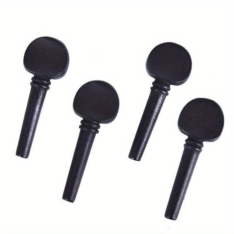 4Pcs 4 4 Violin Fiddle Tuning Peg Set Ebony Date Wood Violin Part