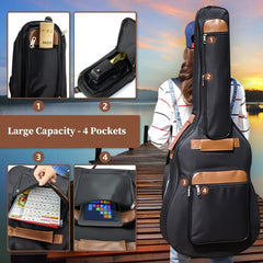 14 Cm Waterproof Acoustic Guitar Bag 420D Oxford Guitar Bag