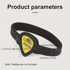 1pc Guitar Pick Sleeve Hand Ring Silicone Compact Pick Box