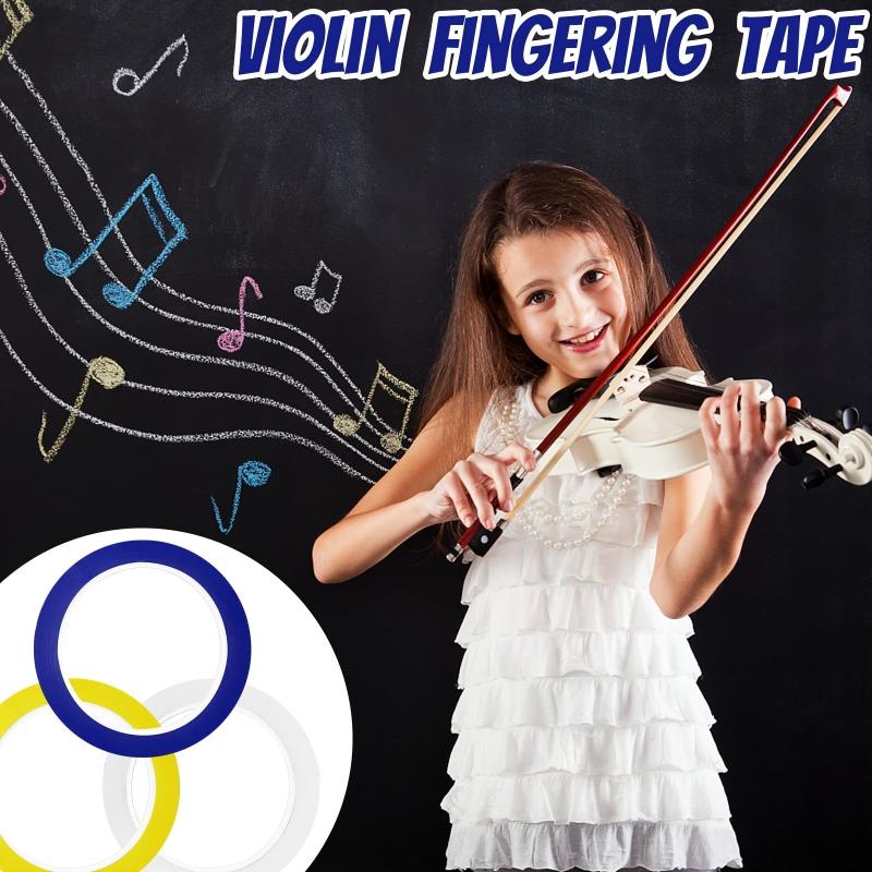 6pcs Violin Finger Guide Stickers 66m Length Cello Fingering Tape