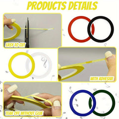 6pcs Violin Finger Guide Stickers 66m Length Cello Fingering Tape