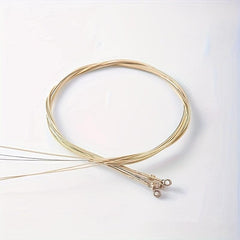 6-Piece Rust Resistant Brass and Red Copper Guitar Strings Set