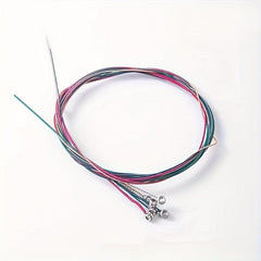 6-Piece Rust Resistant Brass and Red Copper Guitar Strings Set