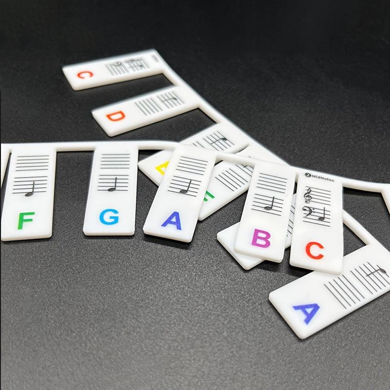 Piano Key Labels 88 61Key Silicone Stickers Guide For Beginners