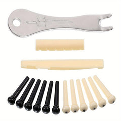 Folk Guitar Peg Remover String Pillow Set