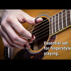 4pcs Thumb & Finger Picks for Guitar Banjo Ukulele