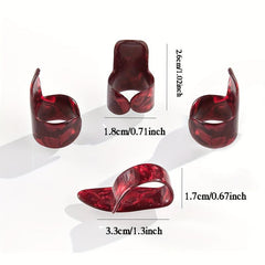 4pcs Thumb & Finger Picks for Guitar Banjo Ukulele