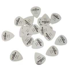 10pcs Silvery Guitar Picks 0.3mm Thin Durable Bass Ukelele