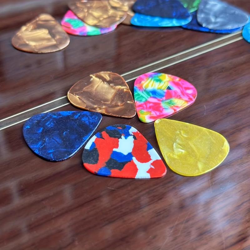 20pcs Guitar Picks Fingerstyle Celluloid Thumb Index Finger Plectrums