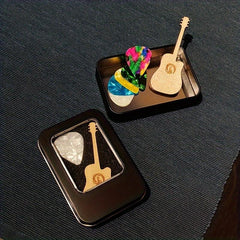 Celluloid Guitar Paddles 15 0 46MM 8 0 71MM 4 0 96MM 3 Matte Iron Box