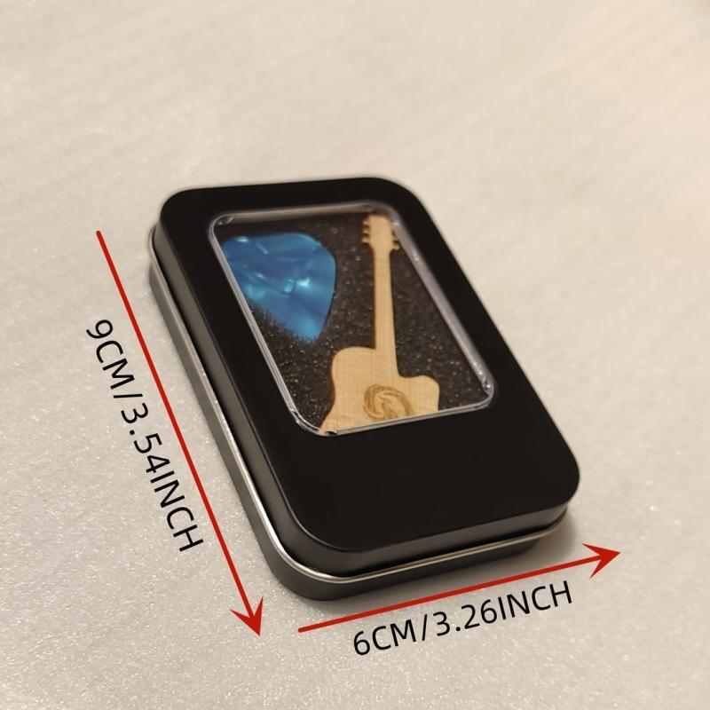 Celluloid Guitar Paddles 15 0 46MM 8 0 71MM 4 0 96MM 3 Matte Iron Box