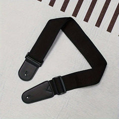 Guitar Strap PU Leather & Canvas Webbing Wear Resistant Adjustable Range