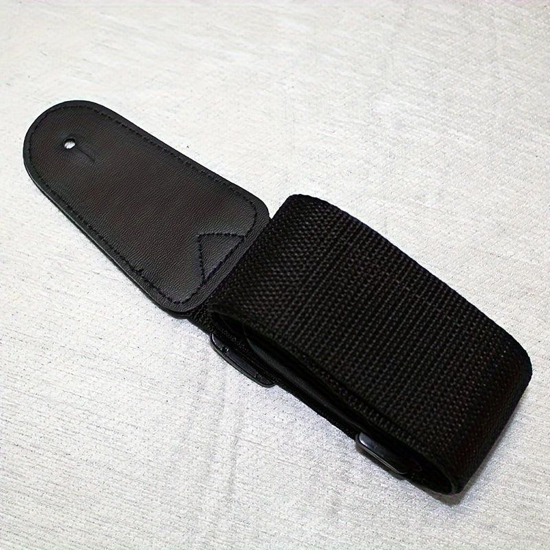Guitar Strap PU Leather & Canvas Webbing Wear Resistant Adjustable Range