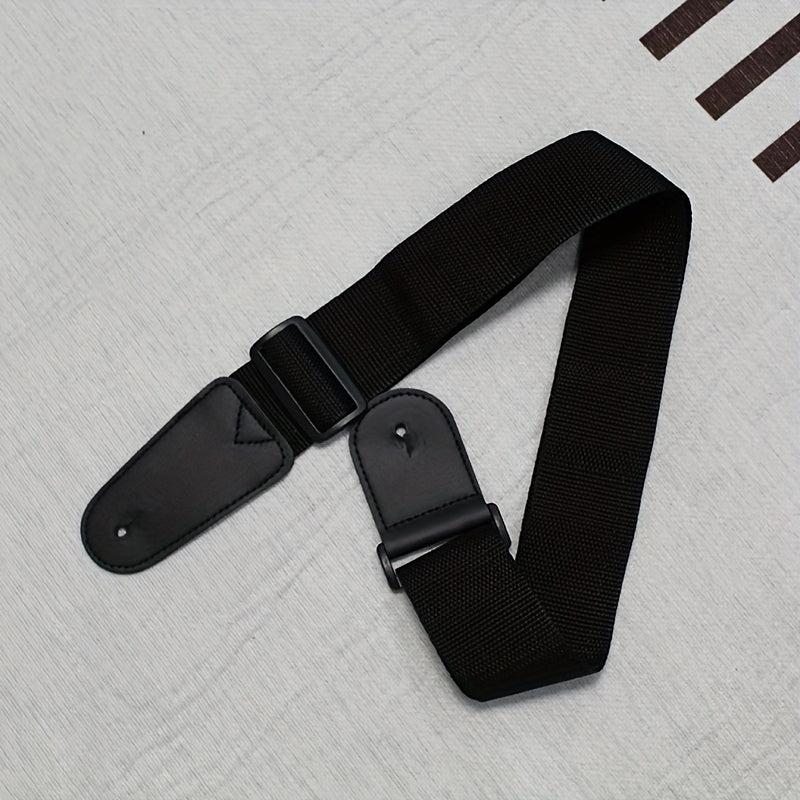 Guitar Strap PU Leather & Canvas Webbing Wear Resistant Adjustable Range