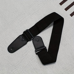 Guitar Strap PU Leather & Canvas Webbing Wear Resistant Adjustable Range