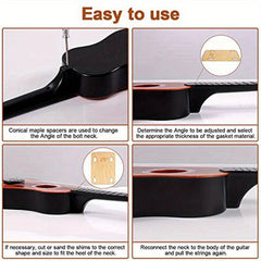 3pcs Guitar Neck Shims 0.25 0.5 1 Degree Guitar Neck Plate Tool