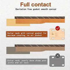 3pcs Guitar Neck Shims 0.25 0.5 1 Degree Guitar Neck Plate Tool