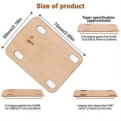 3pcs Guitar Neck Shims 0.25 0.5 1 Degree Guitar Neck Plate Tool