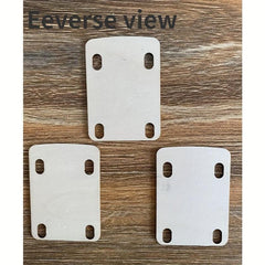 3pcs Guitar Neck Shims 0.25 0.5 1 Degree Guitar Neck Plate Tool