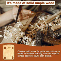 3pcs Guitar Neck Shims 0.25 0.5 1 Degree Guitar Neck Plate Tool