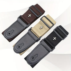 Vintage Cross Guitar Strap for Long Jam Sessions