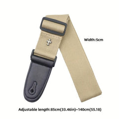 Vintage Cross Guitar Strap for Long Jam Sessions