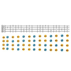 Ukulele Fingerboard Stickers Note Scale Stickers